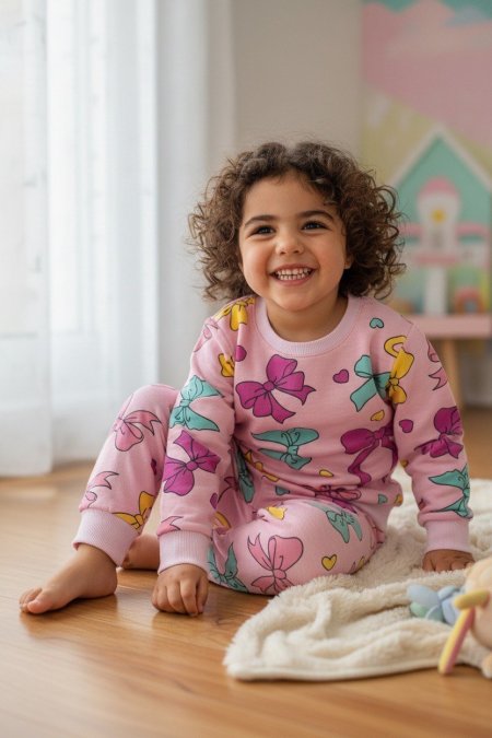 بجامة بناتي ربيعي شبره