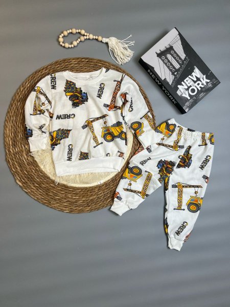 بجامة ولادي ربيعي 3-12 جرافة