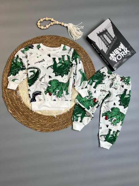 بجامة ربيعي ولادي 3-12 ديناصور