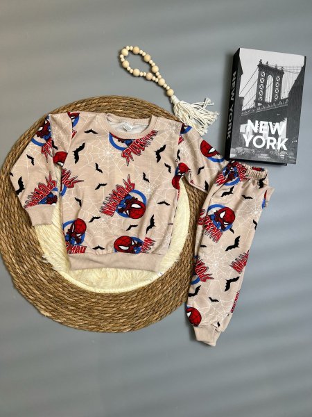 بجامة ربيعي ولادي سبايدرمان 3-12