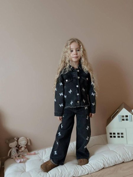 طقم بناتي جينز 3-10