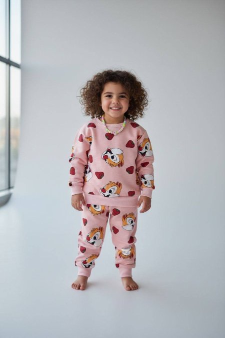 بجامة بناتي ربيعي توت