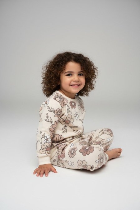 بجامة بناتي ربيعي ورد