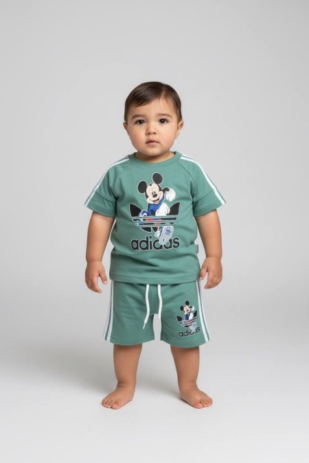 بدلة ميكي اديداس بيبي 3-36