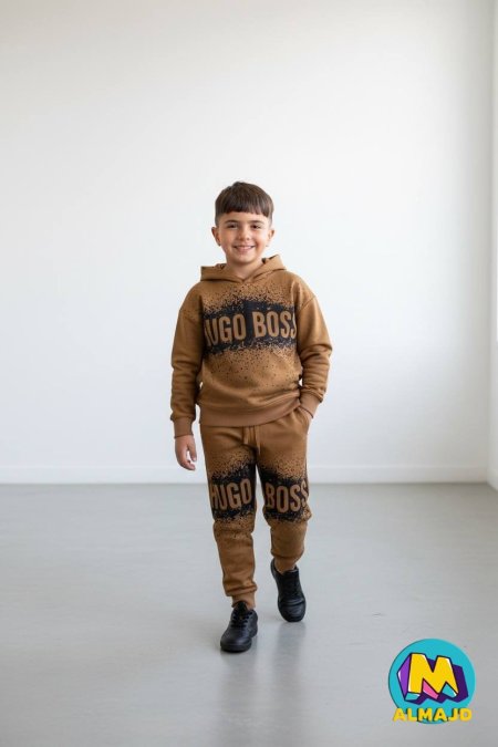 بدلة بوس شتوي مبطن محير HOGO BOSS 12-18